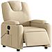 Poltrona Reclinabile Massaggiante Elettrica Crema In Tessuto - Foto miniatura 2