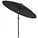 Ombrellone Da Esterni Con Palo In Alluminio 270 Cm Antracite - Foto miniatura 2
