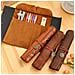 Astuccio Per Matite In Tela Vintage Darkbrown - Foto miniatura 2