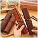 Astuccio Per Matite In Tela Vintage Darkbrown - Foto miniatura 3