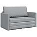 Divano Letto versione 2 in 1 Grigio Chiaro 124x71x78 cm Tessuto - Foto miniatura 1