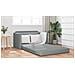 Divano Letto versione 2 in 1 Grigio Chiaro 124x71x78 cm Tessuto - Foto miniatura 4