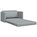 Divano Letto versione 2 in 1 Grigio Chiaro 124x71x78 cm Tessuto - Foto miniatura 5