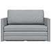 Divano Letto versione 2 in 1 Grigio Chiaro 124x71x78 cm Tessuto - Foto miniatura 6