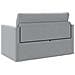 Divano Letto versione 2 in 1 Grigio Chiaro 124x71x78 cm Tessuto - Foto miniatura 8