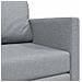 Divano Letto versione 2 in 1 Grigio Chiaro 124x71x78 cm Tessuto - Foto miniatura 9