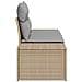 Divano da giardino a due posti con cuscini Beige Polyrattan - Foto miniatura 6