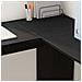 Scrivania ad Angolo in Rovere Nero Rovere Nero MDF Media - Foto miniatura 4