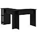 Scrivania ad Angolo in Rovere Nero Rovere Nero MDF Media - Foto miniatura 7