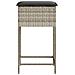 Sgabelli da Bar con Cuscini 2 pz Grigio Chiaro in Polyrattan - Foto miniatura 6
