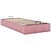 Struttura Letto Pouf Senza Materasso Rosa 90x200 cm Velluto - Foto miniatura 6