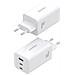 ASCH-100W3P051-W Caricabatterie per dispositivi mobili Universale Bianco AC Ricarica rapida Interno - Foto miniatura 5