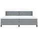 Letto box spring con materasso Grigio chiaro 200 x 200 cm - Foto miniatura 8