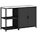 Set di Stoccaggio per Cucina 2 pcs Nero 150 x 50 x 92 cm - Foto miniatura 1