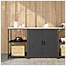 Set di Stoccaggio per Cucina 2 pcs Nero 150 x 50 x 92 cm - Foto miniatura 2