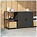 Set di Stoccaggio per Cucina 2 pcs Nero 150 x 50 x 92 cm - Foto miniatura 4