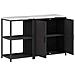 Set di Stoccaggio per Cucina 2 pcs Nero 150 x 50 x 92 cm - Foto miniatura 7
