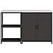 Set di Stoccaggio per Cucina 2 pcs Nero 150 x 50 x 92 cm - Foto miniatura 8