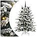 Albero di Natale Artificiale con Rami Pieghevoli Bianco 150 cm - Foto miniatura 1