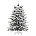 Albero di Natale Artificiale con Rami Pieghevoli Bianco 150 cm - Foto miniatura 4