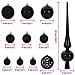 Set di Palle di Natale con 150 LED 61 pcs Nero Plastica - Foto miniatura 9