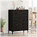 Credenza con cassetto Rovere Nero 69,5 x 34 x 90 cm - Foto miniatura 2