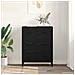 Credenza con cassetto Rovere Nero 69,5 x 34 x 90 cm - Foto miniatura 4