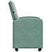 Sedie da Pranzo con Ruote 2 pcs verde mare 58 x 65 x 98 cm - Foto miniatura 5