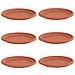 Vassoio Rotondo per Fiori 6 pcs Rosso Mattone Ø 27 x 2,5 cm - Foto miniatura 1