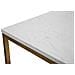 Tavolinetto Double Marble Con Ripiano In Vetro E Piano Marmo - 47 X 47 X H 60 Cm - Foto miniatura 3