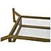 Tavolinetto Double Marble Con Ripiano In Vetro E Piano Marmo - 47 X 47 X H 60 Cm - Foto miniatura 4