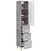 Set di armadi 2 pcs Grigio Cemento 33 x 34,5 x 90 cm - Foto miniatura 2