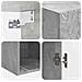 Set di armadi 2 pcs Grigio Cemento 33 x 34,5 x 90 cm - Foto miniatura 7