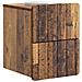 Mobiletto da notte a muro 2 pcs Legno antico 33 x 34,5 x 43 cm - Foto miniatura 2