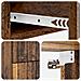 Mobiletto da notte a muro 2 pcs Legno antico 33 x 34,5 x 43 cm - Foto miniatura 8