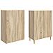 Set di armadi 2 pcs 66 x 34,5 x 90 cm Legno ingegnerizzato - Foto miniatura 3
