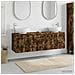 Set di Armadi da Bagno 3 pz Rovere Fumo 49,5 x 44,5 x 65 cm - Foto miniatura 9