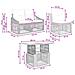 Set Divano da Giardino 6 pz Beige e Bianco Crema polyrattan - Foto miniatura 9