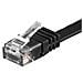 ICOC U6EB-FL-020BK - Cavo di rete Patch piatto in Rame Cat. 6 Nero UTP 2 mt - Foto miniatura 1