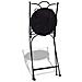 Sedie da Bistrot Pieghevoli 2 pz Ceramica Terracotta e Bianco - Foto miniatura 3