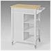 Carrello Di Servizio, Credenza In Legno, Mobile Cucina, Bianco, Fkw46-wn - Foto miniatura 4