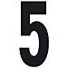 Numero5ades. T-6 8x3,5 Cm Nero - Foto miniatura 2