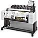 Stampante Multifunzione DesignJet T2600dr PostScript Inkjet a Colori Stampa Scansione A0 Ethernet - Foto miniatura 3