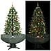 Albero Di Natale Con Neve E Base A Ombrellone Verde 170 Cm - Foto miniatura 1