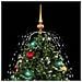 Albero Di Natale Con Neve E Base A Ombrellone Verde 170 Cm - Foto miniatura 3