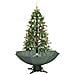 Albero Di Natale Con Neve E Base A Ombrellone Verde 170 Cm - Foto miniatura 5