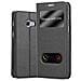 Custodia Compatibile Con Samsung Galaxy A3 2017 In Nero Cometa - Coperchio Protettivo Con Chiusura Magnetica, Funzione Stand E 2 Finestre Di Visualizzazione - Foto miniatura 4