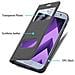 Custodia Compatibile Con Samsung Galaxy A3 2017 In Nero Cometa - Coperchio Protettivo Con Chiusura Magnetica, Funzione Stand E 2 Finestre Di Visualizzazione - Foto miniatura 6