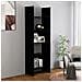 Libreria Nera 60x35x180 cm in Legno Multistrato - Foto miniatura 1