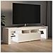 Mobile Porta TV con Luci LED Bianco 140x36,5x40 cm - Foto miniatura 5
